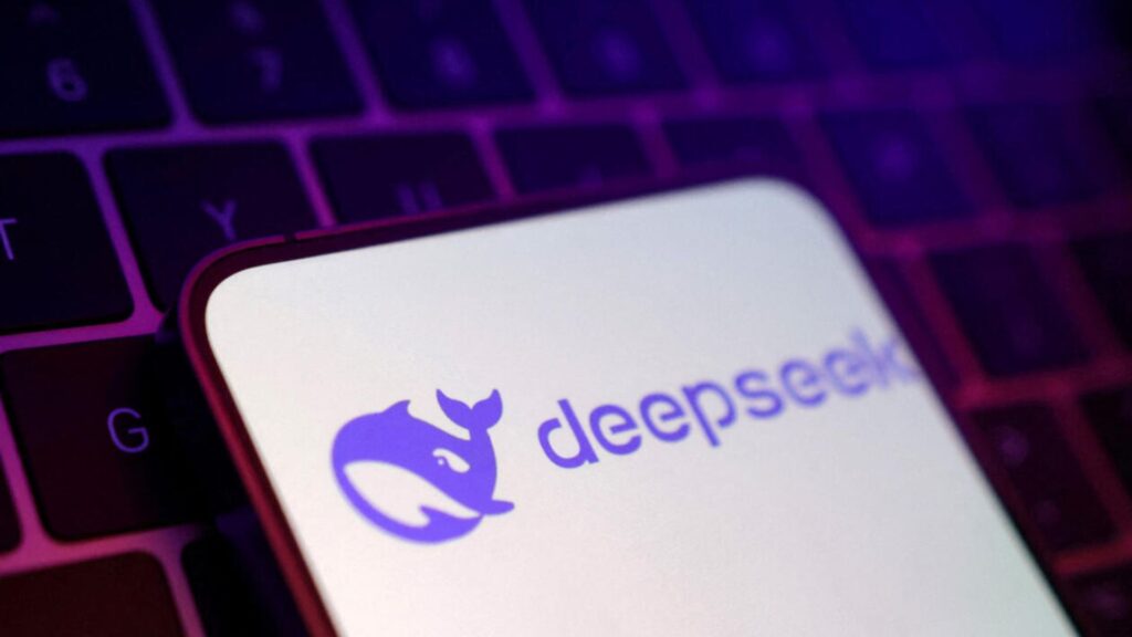 O logotipo da Deepseek é visto nesta ilustração tirada em 27 de janeiro de 2025. © Dado Ruvic, Reuters